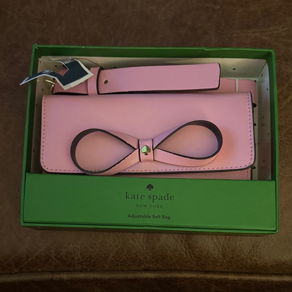 Kate Spade Pink Belt with Bow Accent